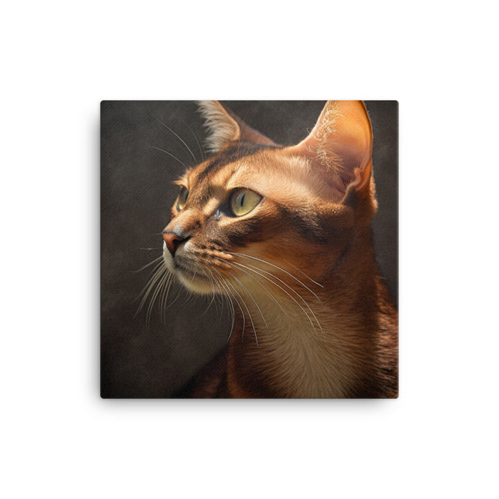 Abyssinian Cat Canvas - PosterfyAI.com