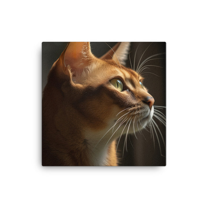 Abyssinian Cat Canvas - PosterfyAI.com