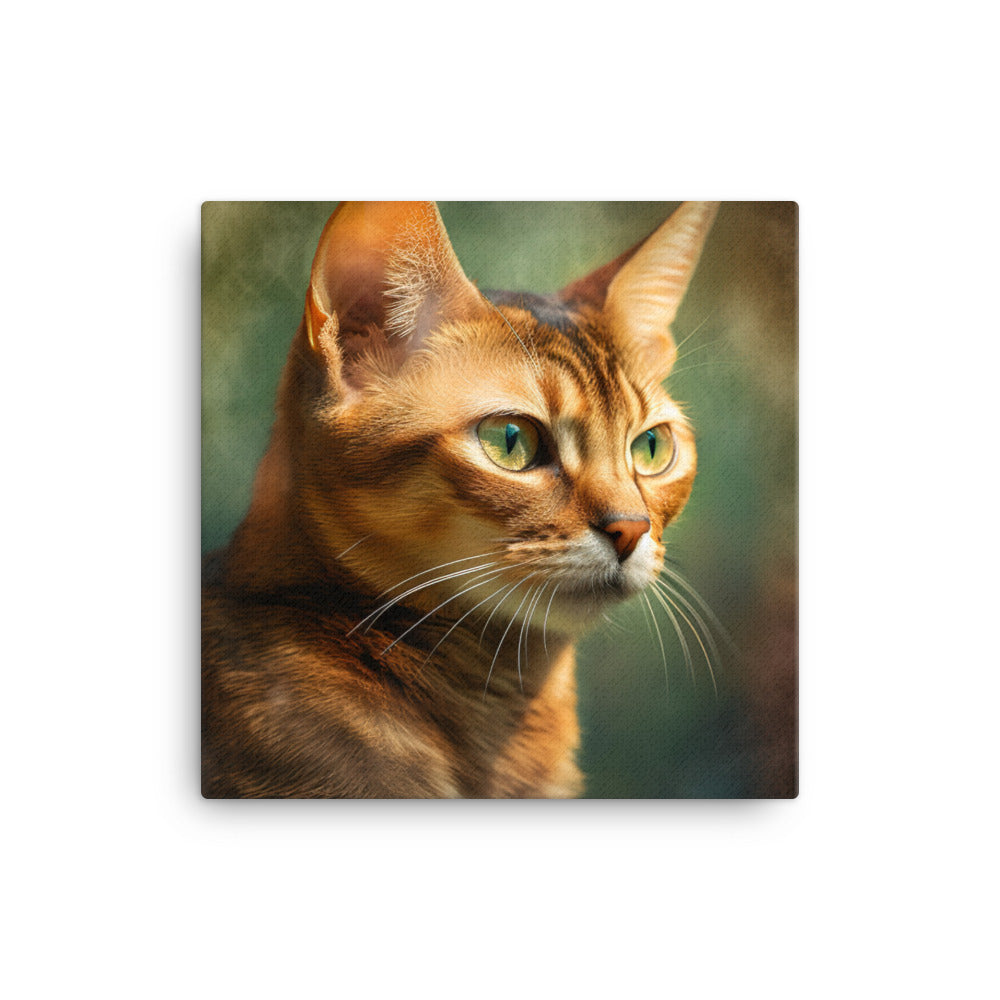 Abyssinian Cat Canvas - PosterfyAI.com