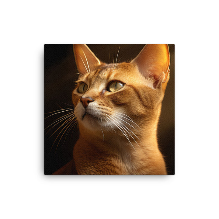 Abyssinian Cat Canvas - PosterfyAI.com