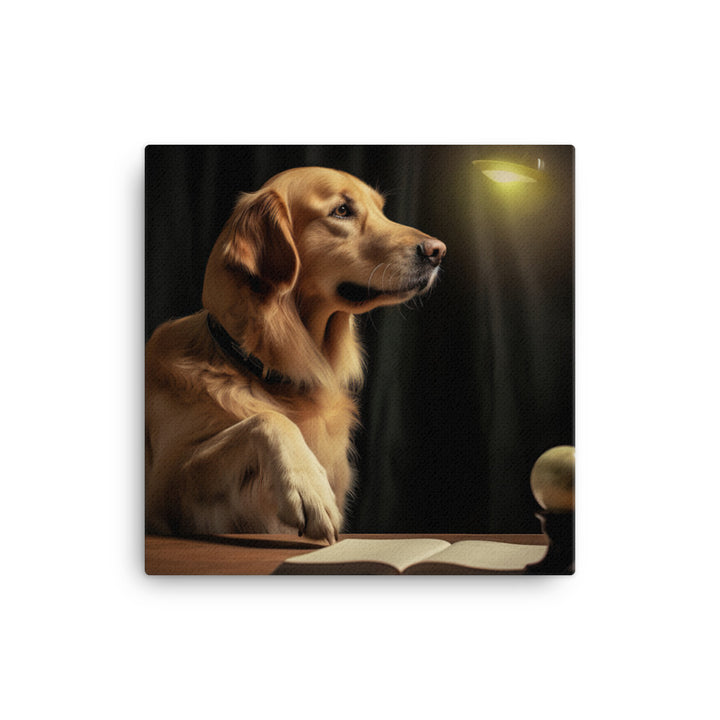 Golden Retriever Canvas - PosterfyAI.com