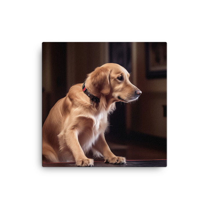 Golden Retriever Canvas - PosterfyAI.com