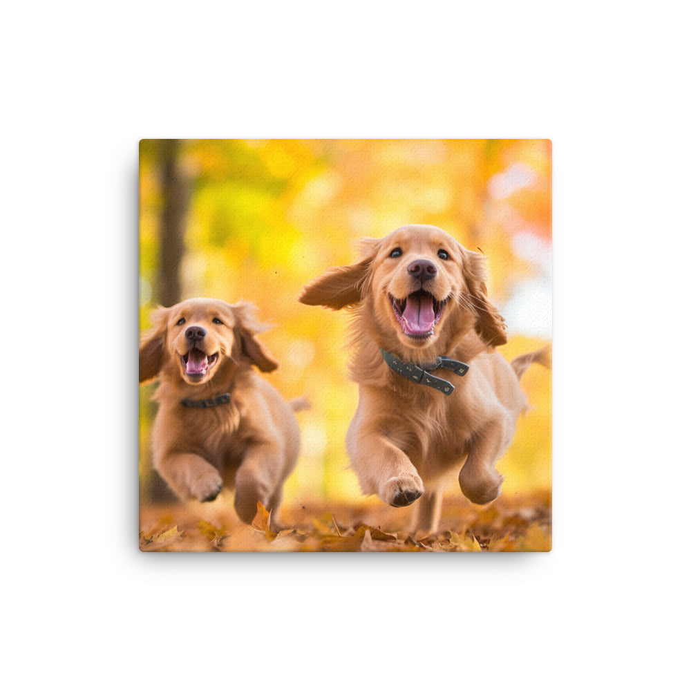 Golden Retriever Canvas - PosterfyAI.com