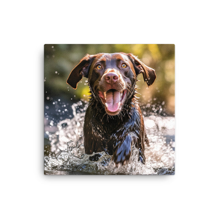 Labrador Retriever Canvas - PosterfyAI.com