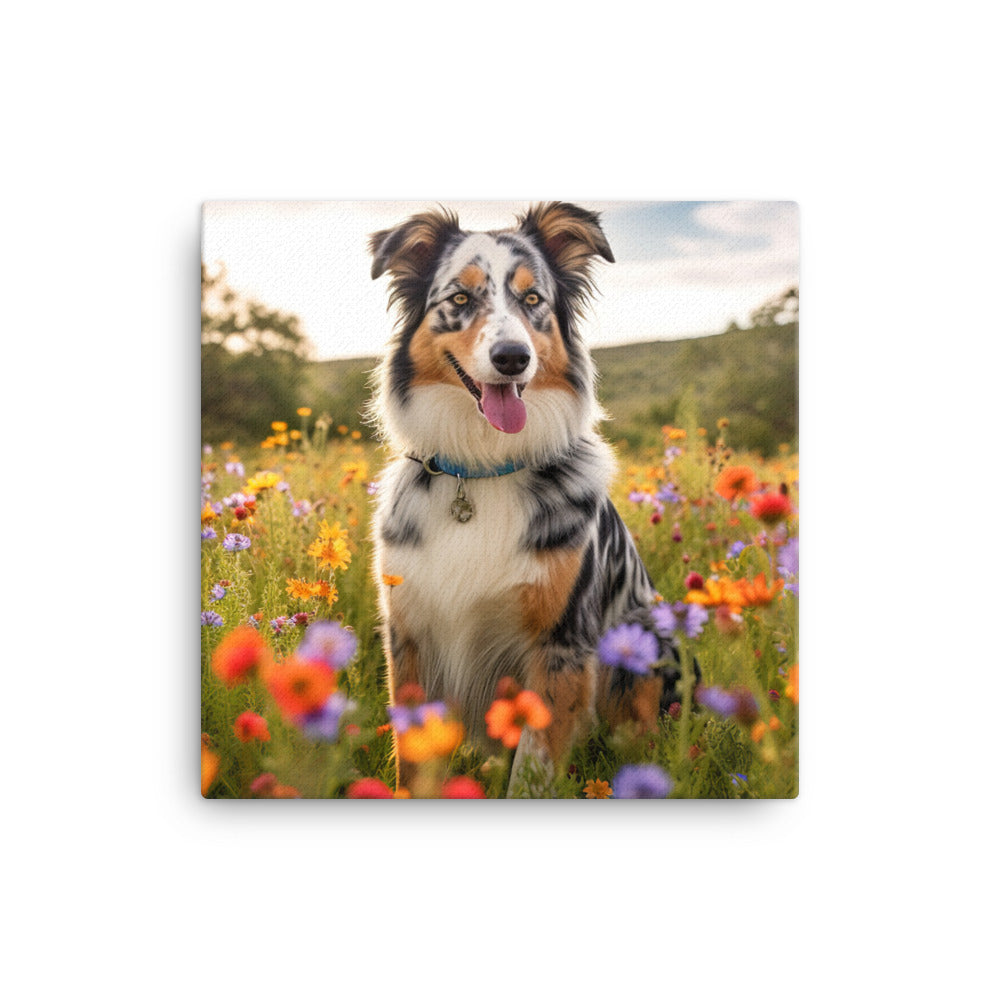 Australian Shepherd Canvas - PosterfyAI.com