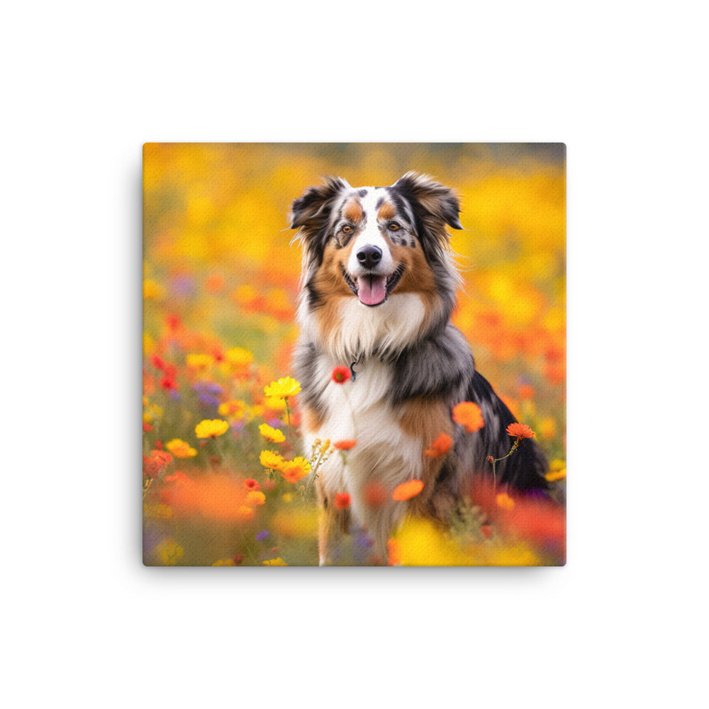 Australian Shepherd Canvas - PosterfyAI.com