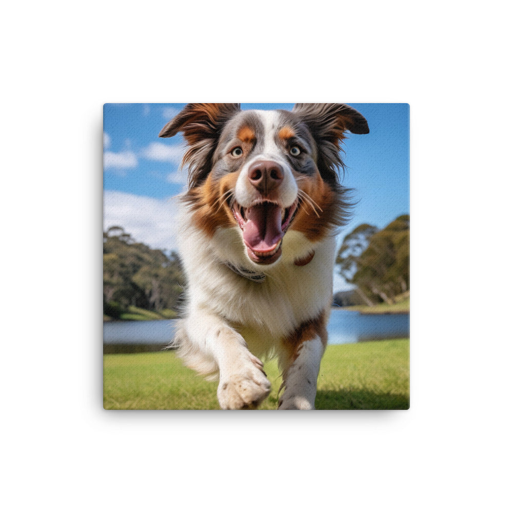 Australian Shepherd Canvas - PosterfyAI.com