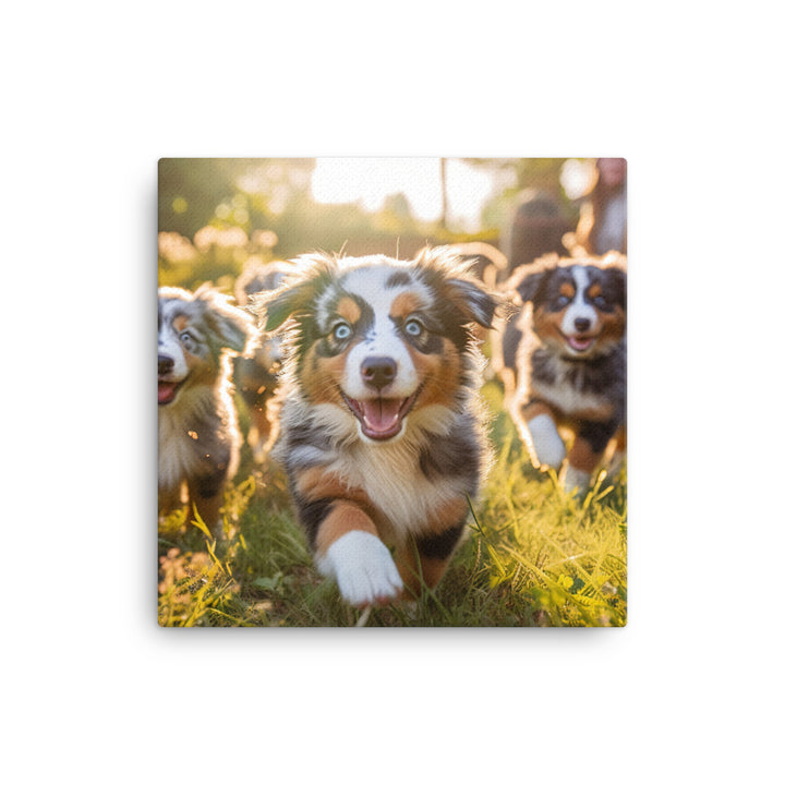 Australian Shepherd Canvas - PosterfyAI.com