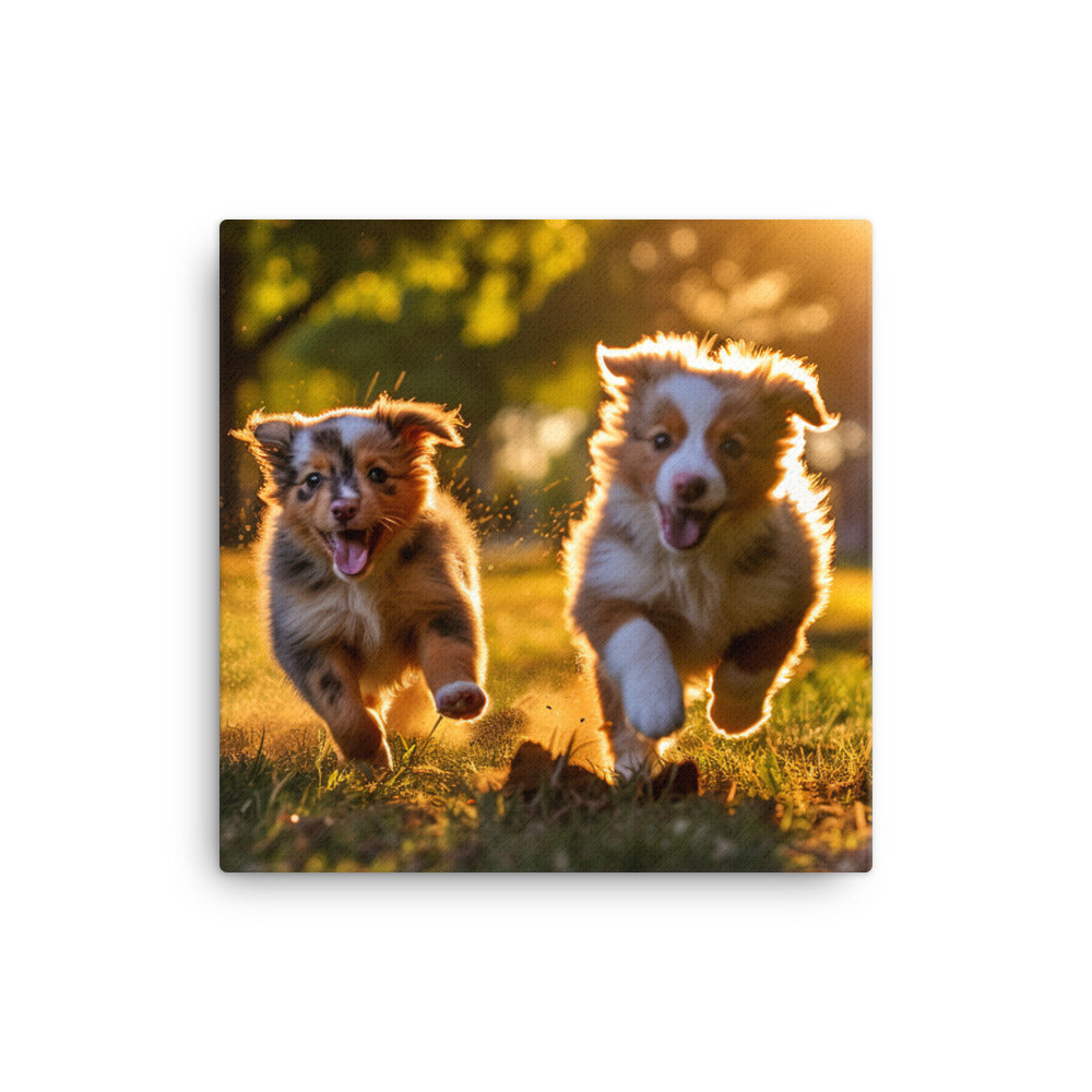 Australian Shepherd Canvas - PosterfyAI.com