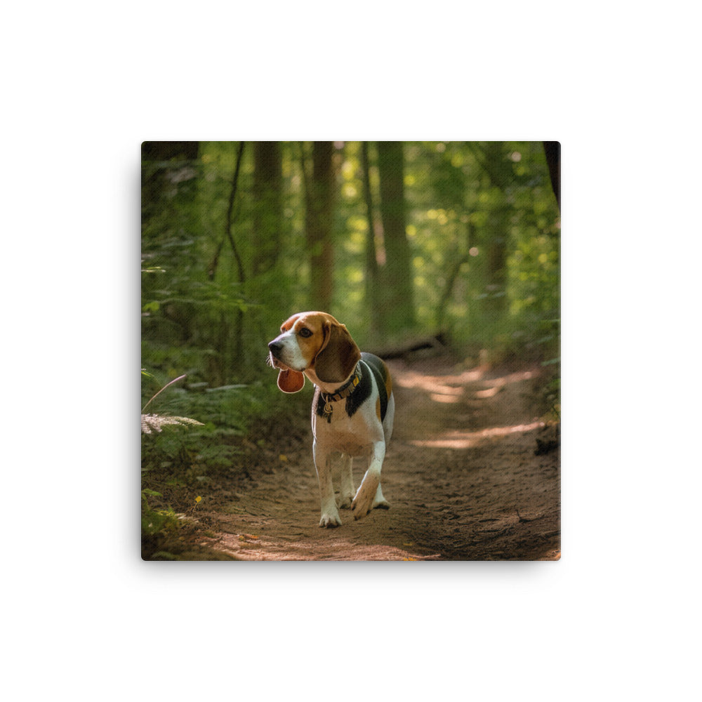 Beagle Canvas - PosterfyAI.com