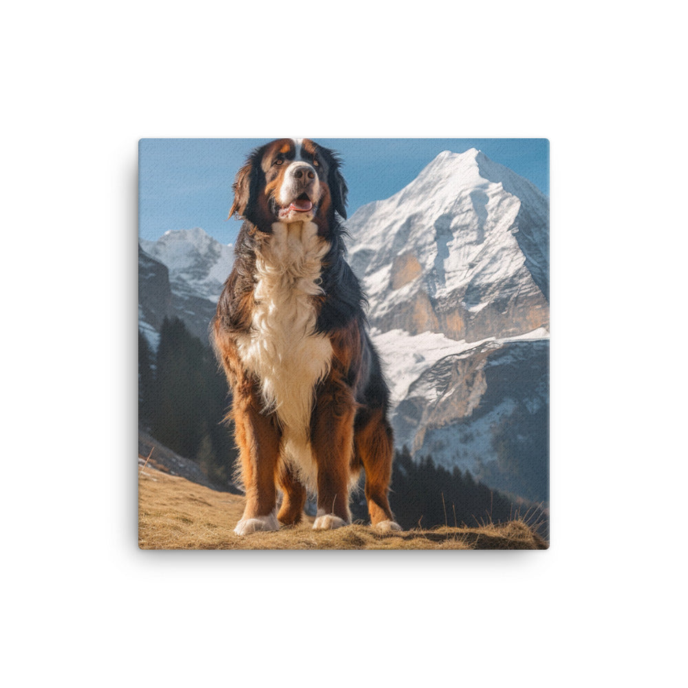 Bernese Mountain Dog Canvas - PosterfyAI.com