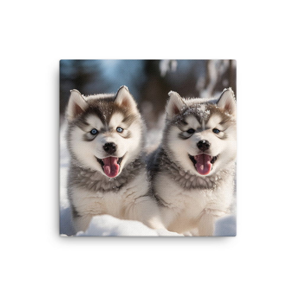 Alaskan Malamute Canvas - PosterfyAI.com