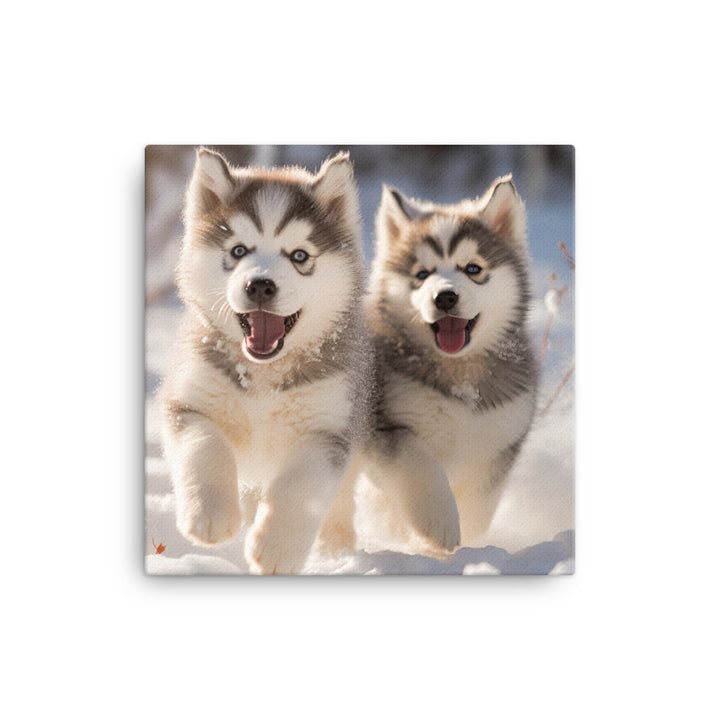 Alaskan Malamute Canvas - PosterfyAI.com