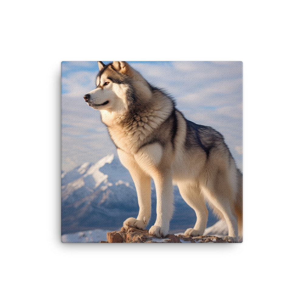 Alaskan Malamute Canvas - PosterfyAI.com