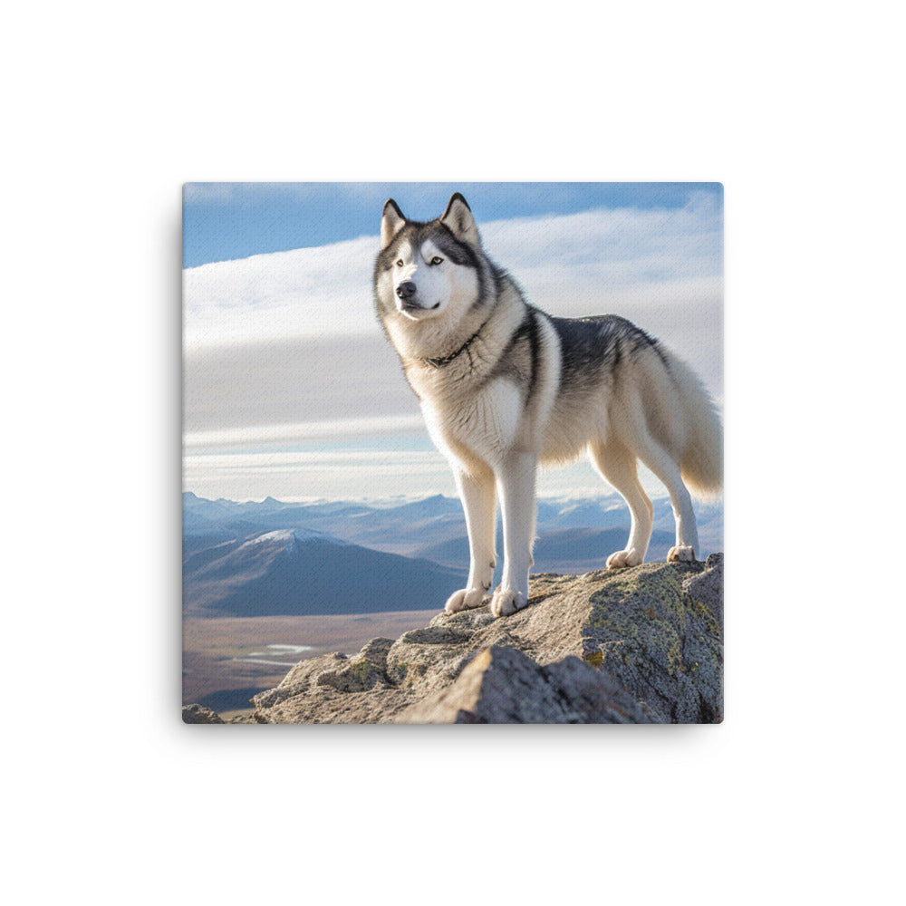 Alaskan Malamute Canvas - PosterfyAI.com