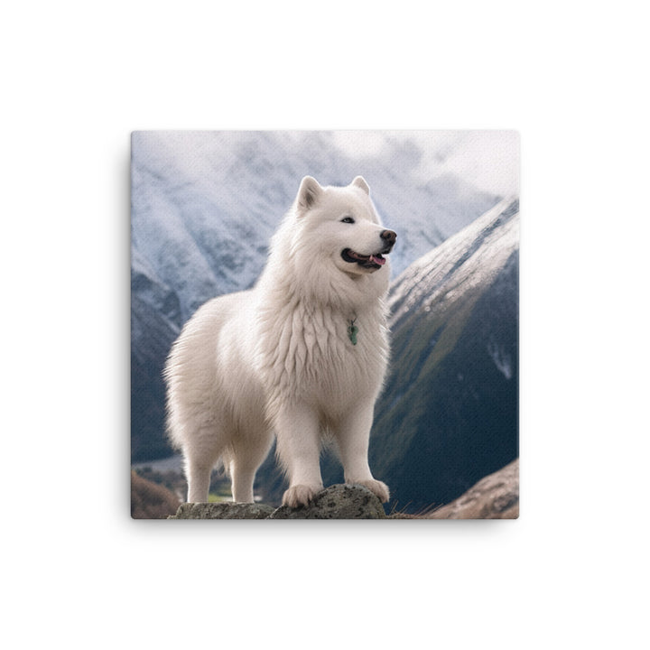 Samoyed Canvas - PosterfyAI.com