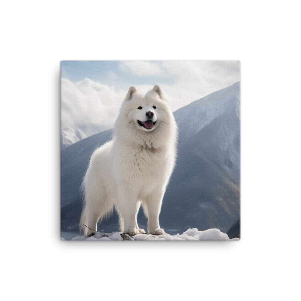 Samoyed Canvas - PosterfyAI.com