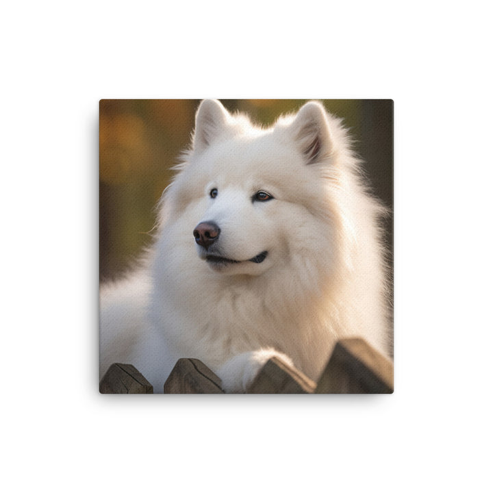 Samoyed Canvas - PosterfyAI.com