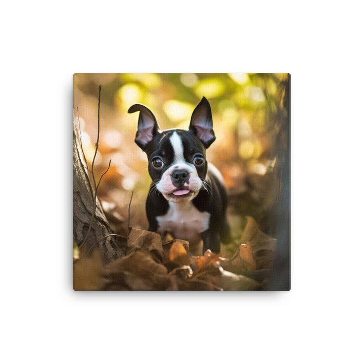 Boston Terrier Canvas - PosterfyAI.com