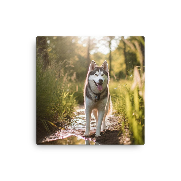 Siberian Husky Canvas - PosterfyAI.com