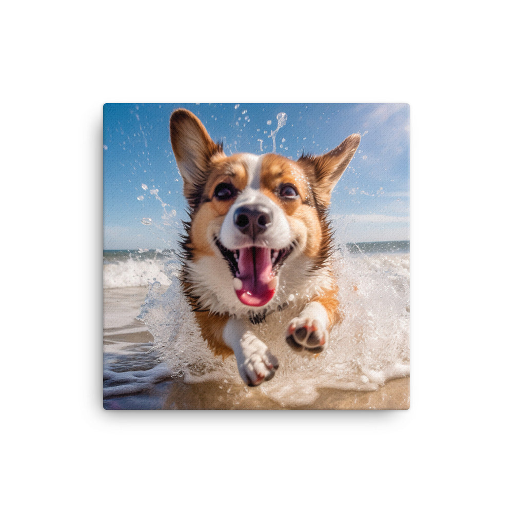 Welsh Corgi Canvas - PosterfyAI.com