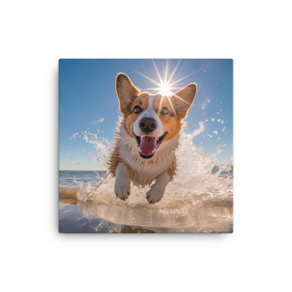 Welsh Corgi Canvas - PosterfyAI.com