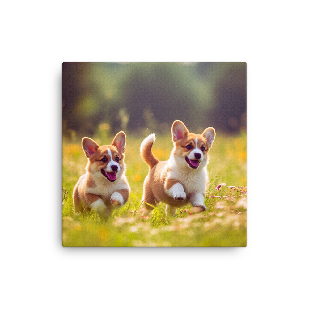 Welsh Corgi Canvas - PosterfyAI.com