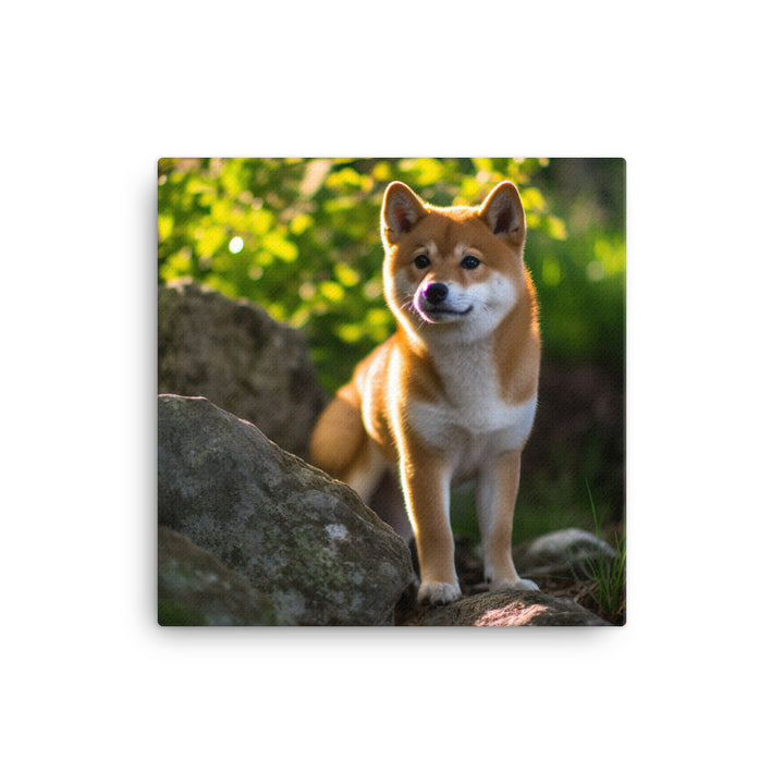 Shiba Inu Canvas - PosterfyAI.com