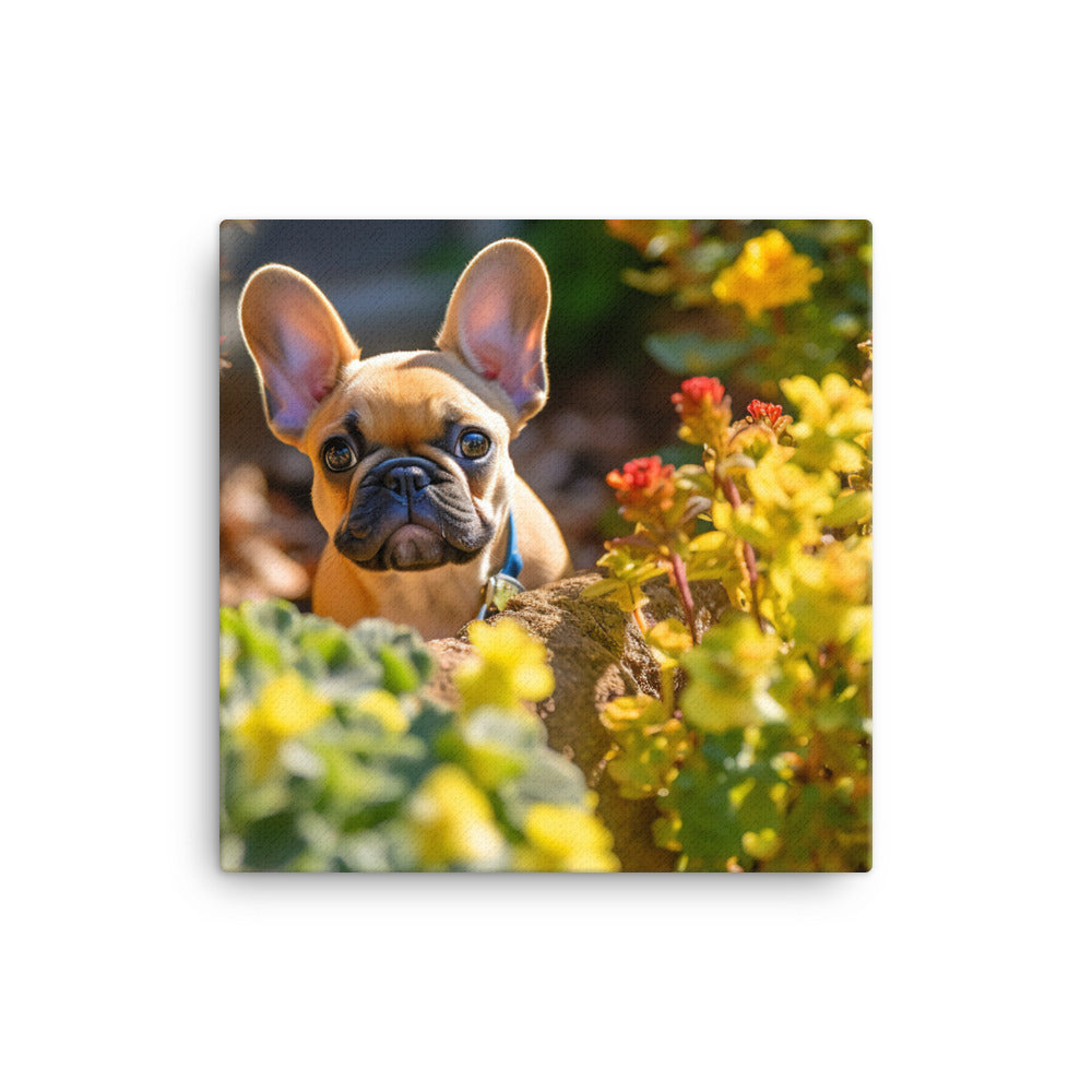 French Bulldog Canvas - PosterfyAI.com