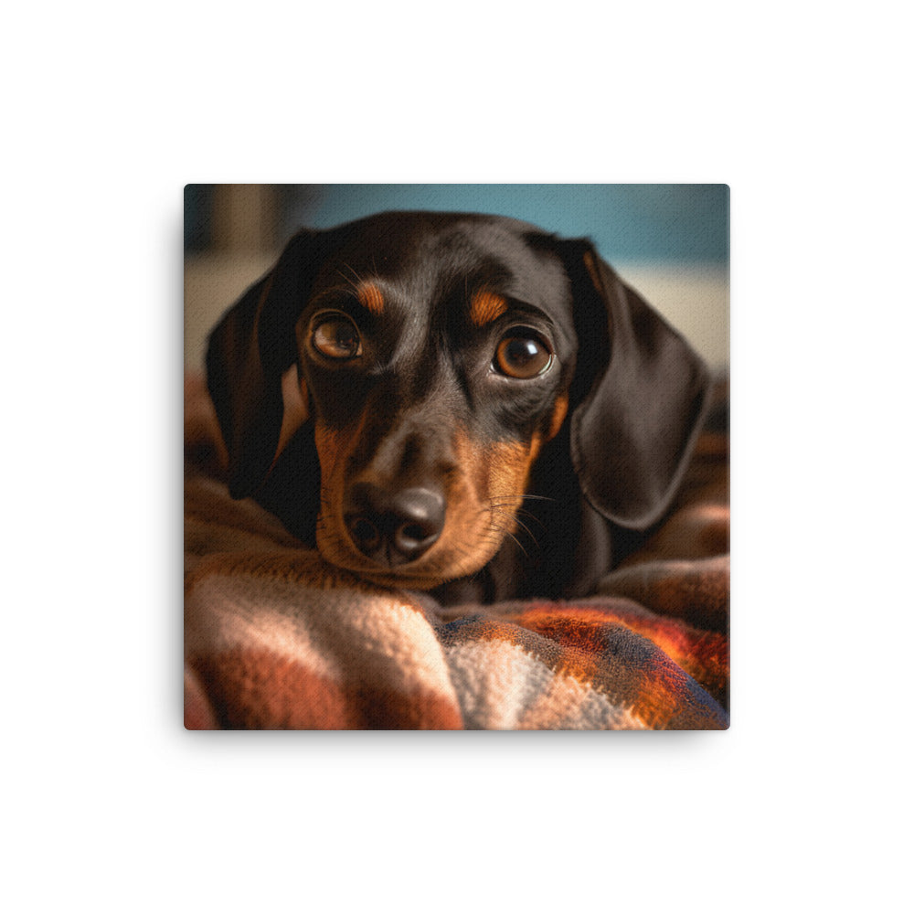 Dachshund Canvas - PosterfyAI.com