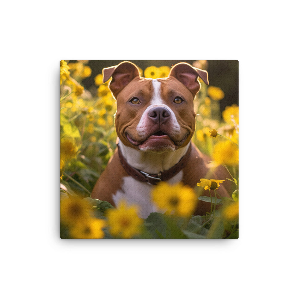 American Staffordshire Terrier Canvas - PosterfyAI.com