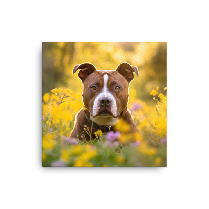 American Staffordshire Terrier Canvas - PosterfyAI.com
