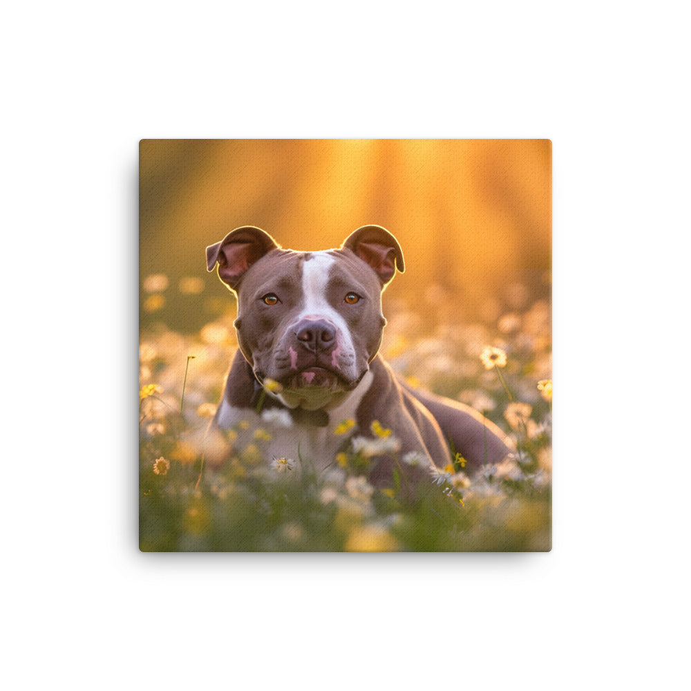 American Staffordshire Terrier Canvas - PosterfyAI.com