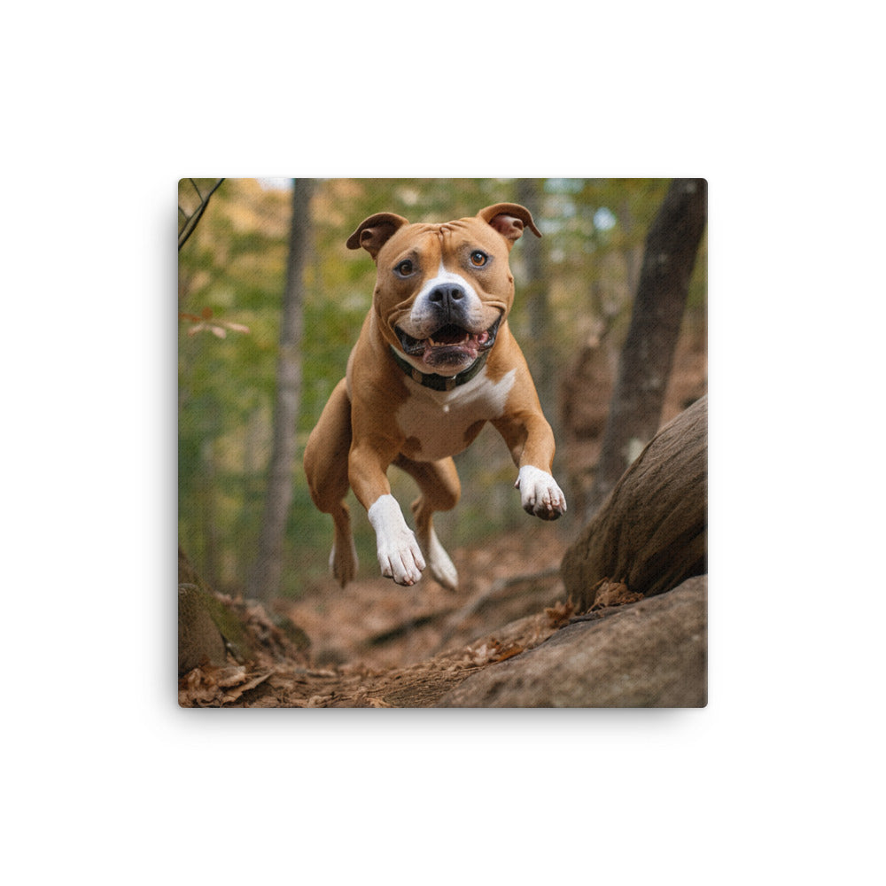 American Staffordshire Terrier Canvas - PosterfyAI.com