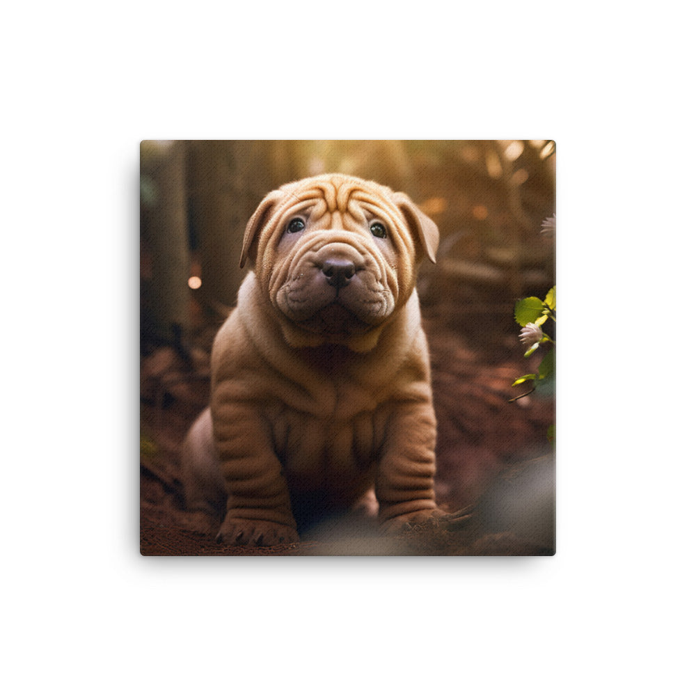 Shar Pei Canvas - PosterfyAI.com