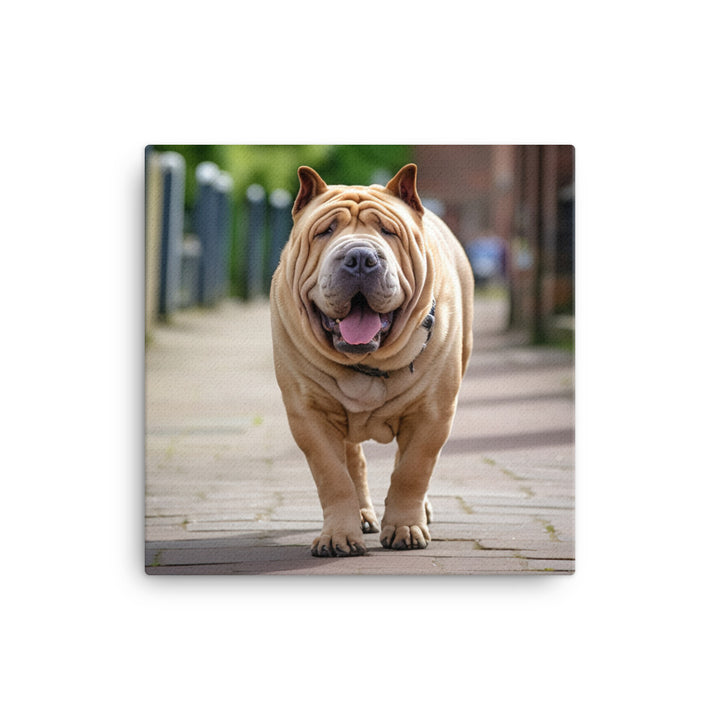 Shar Pei Canvas - PosterfyAI.com