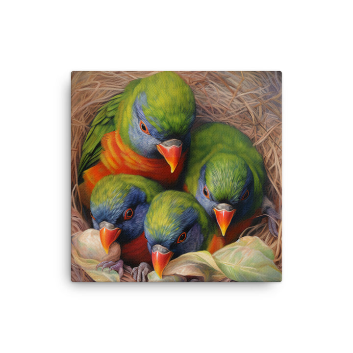 Lorikeet Canvas - PosterfyAI.com