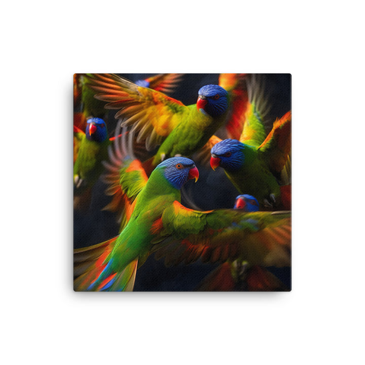 Lorikeet Canvas - PosterfyAI.com