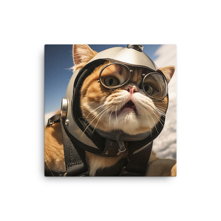 Exotic Shorthair Pilot Canvas - PosterfyAI.com