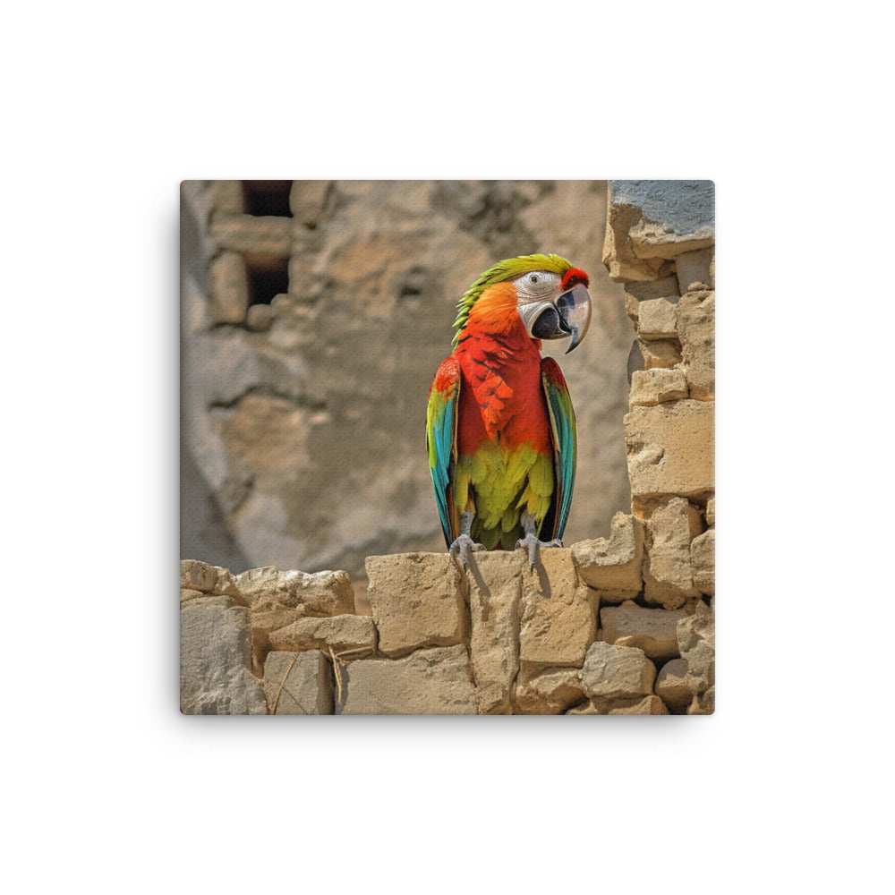 Macaw Canvas - PosterfyAI.com