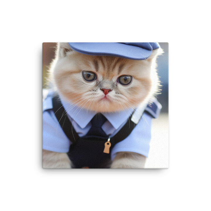 Exotic Shorthair Mail Carrier Canvas - PosterfyAI.com