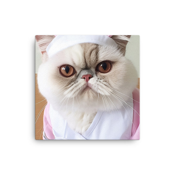 Exotic Shorthair Nurse Canvas - PosterfyAI.com