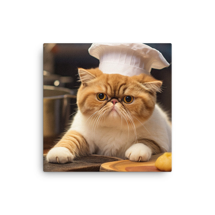 Exotic Shorthair Chef Canvas - PosterfyAI.com