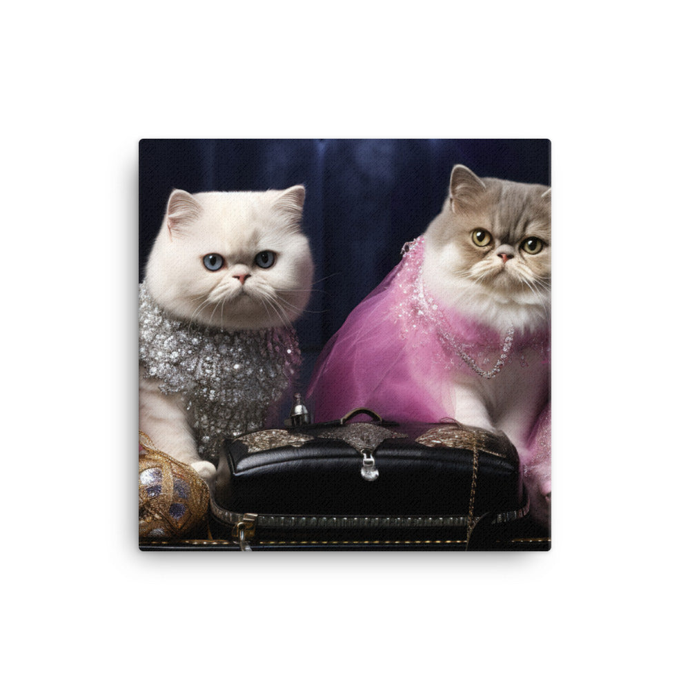 Exotic Shorthair Canvas - PosterfyAI.com