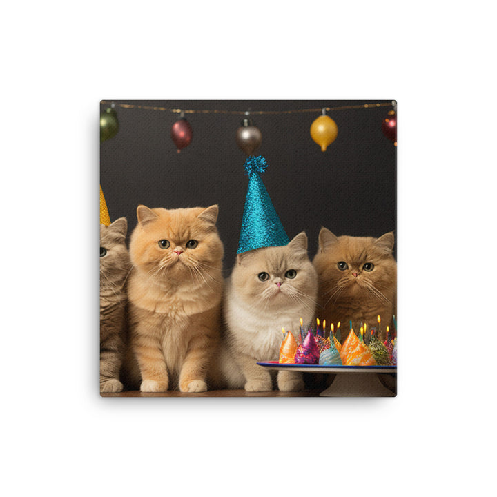 Exotic Shorthair Canvas - PosterfyAI.com