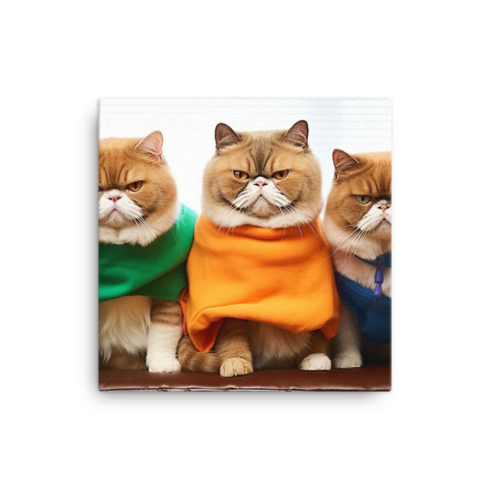 Exotic Shorthair Canvas - PosterfyAI.com