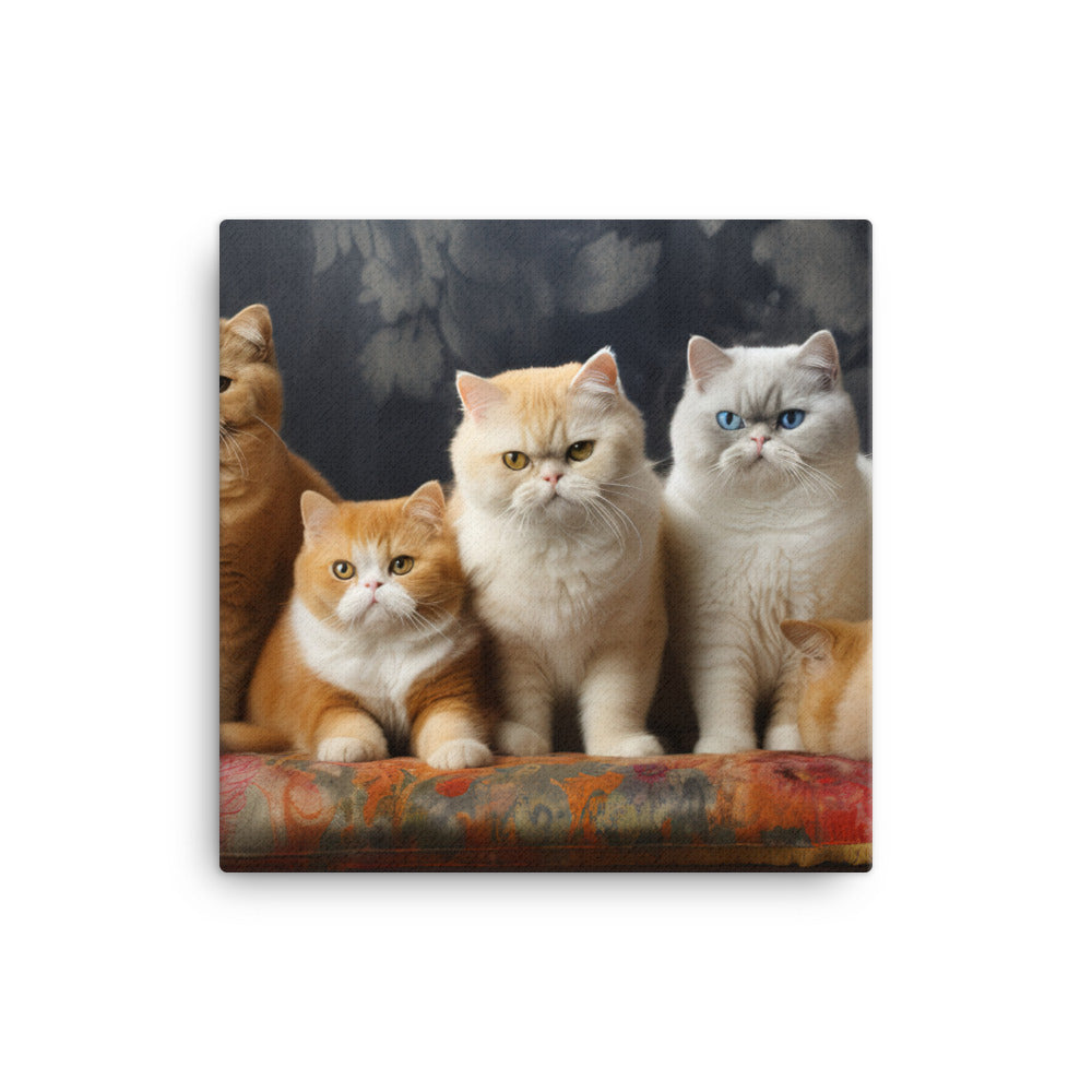 Exotic Shorthair Canvas - PosterfyAI.com