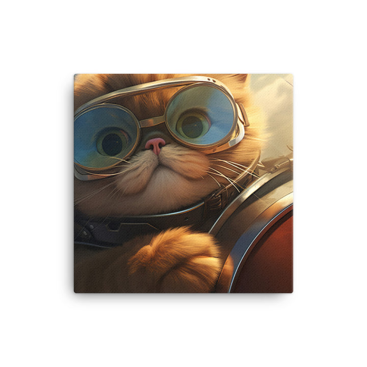 Exotic Shorthair Pilot Canvas - PosterfyAI.com