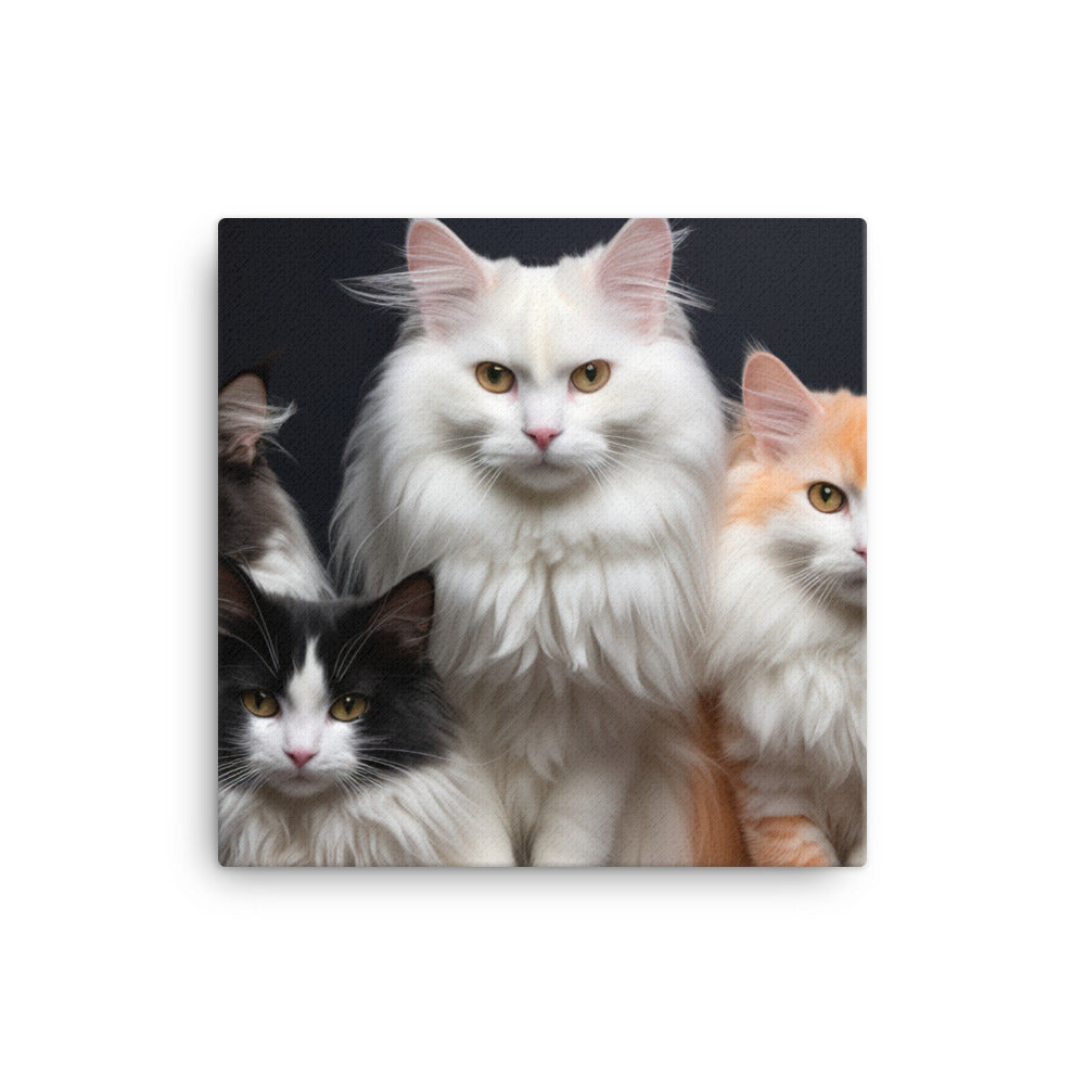 Turkish Van Canvas - PosterfyAI.com