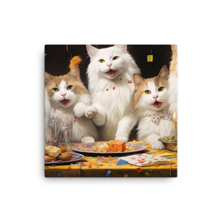 Turkish Van Canvas - PosterfyAI.com